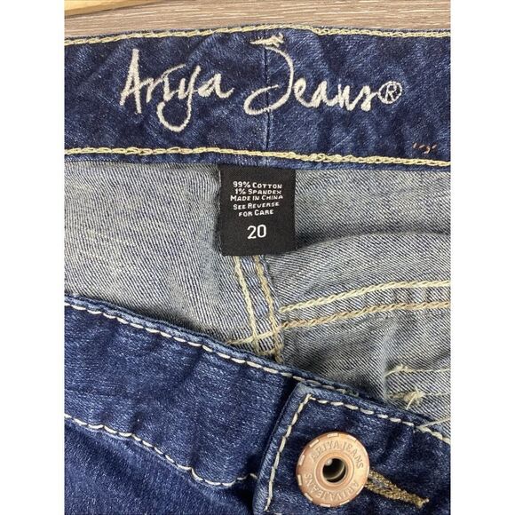 Ariya Jeans Women’s Size 20 Jeans Embroidered Flap Pocket Embellished 40x31 - Picture 8 of 11